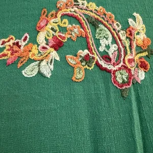 Figueroa & Flower Tiered Maxi Dress Green‎ Boho Peasant Floral Garden Party MED thumbnail 11