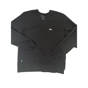 FIGS Catarina Top And Long Sleeve Shirt - Black Size Large thumbnail 3