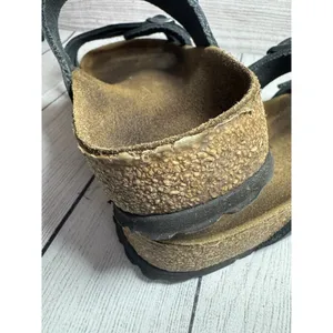 BIRKENSTOCK Franca Triple Strap Slide Sandals EU 42 Black thumbnail 9