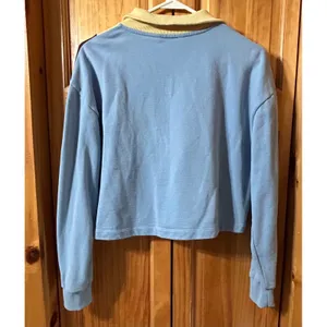 Outdoor Voices Pickup Colorblock Cropped Half-Zip Sweatshirt Small Cotton Terry thumbnail 3