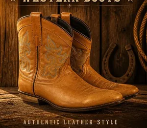 Dingo Willie antique tan leather western cowgirl boots sz 9.5 thumbnail 1
