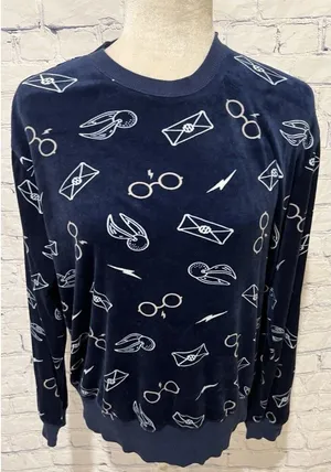 Wizarding World of Harry Potter Universal Studios Fleece Pullover Shirt Medium thumbnail 1