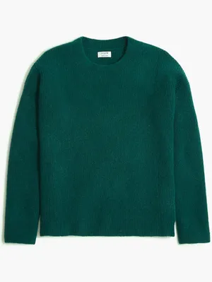 J Crew Ribbed Boyfriend Sweater In Extra Soft Yarn thumbnail 1