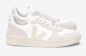Veja V-10 Sneakers in White Natural Pierre thumbnail 1