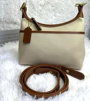 Vintage COACH y2k 2002 9123 Legacy Khaki Leather Canvas Crossbody Shoulder Bag thumbnail 2