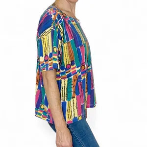 Vintage 90’s Penny Lane Colorful Abstract Bow Tee Shirt thumbnail 4