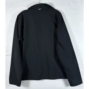 Nike Women's Jacket Black w/ White‎ stripes Vtg 90s Windbreaker Golf XL 16-18 thumbnail 2