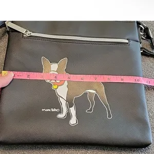 MARC TETRO black crossbody w/ Boston Terrier with adjustable strap New w/o Tag thumbnail 9