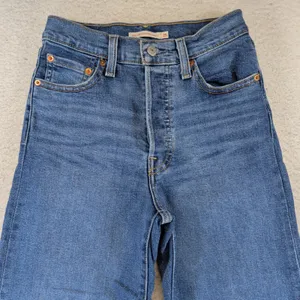 Levis Ribcage Straight Ankle Jeans Womens 25 Blue Medium Wash 72693-0121 thumbnail 7