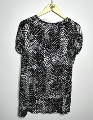 Cable & Gauge Patterned Short Sleeve Tee thumbnail 5