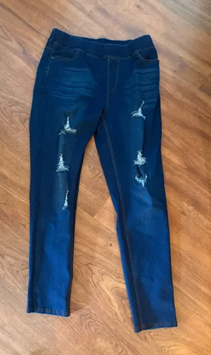 Stretch Jeans Blue Size 1X thumbnail 1