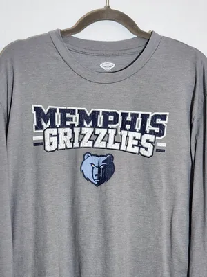 Concepts Sport Memphis Grizzlies Gray Long Sleeve Sleep T-Shirt Lounge Shirt Size XL thumbnail 2