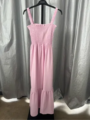 Hill House The Anjuli Dress In Ballerina Pink, XXS thumbnail 2
