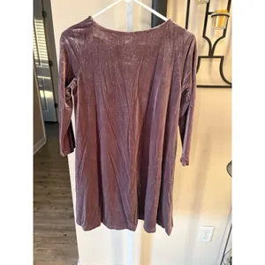 Agnes & Dora Velvet 3/4 Sleeve Swing Tunic/Dress Medium Pockets thumbnail 7