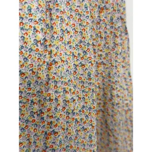 Free People Floral Smocked Midi Skirt Small Boho Ditsy Print High‎ Low Rayon thumbnail 2