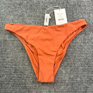 Andie Swim The Symi Bottom Cedar Orange Ruched Cheeky Bikini Bottom AB431 Small thumbnail 1