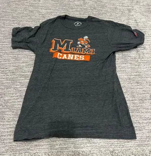 U Miami T Shirt Gray Size XS thumbnail 1