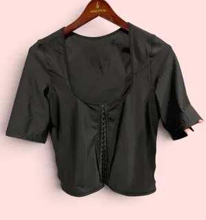 Cute sexy black corset compression top adjustable snatched look plus 3X thumbnail 1