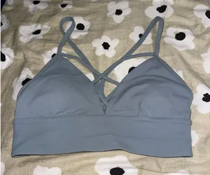 Lululemon light blue sports bra thumbnail 1
