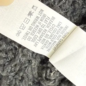 Aerie Womens Quarter Zip Sherpa Pullover Sweater‎ Charcoal Gray Medium JY442VK thumbnail 7