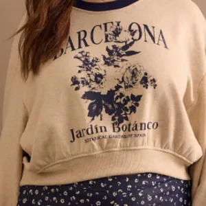 Arula Barcelona Floral Crop Sweatshirt NWT 1X thumbnail 4