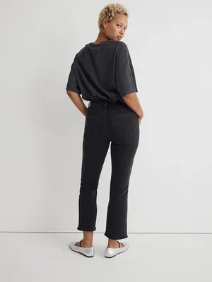 Madewell Black Curvy Kick Out Crop Jean Size 27 thumbnail 4