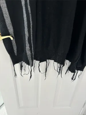 Gothic Halloween cardigan. XS Black thumbnail 2