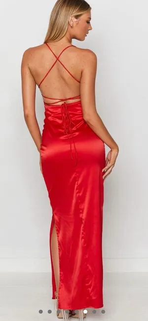 Beginning Boutique Satin Maxi Dress thumbnail 2