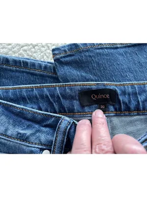 Quince Bella Relaxed Straight Leg Jeans Atlantic Blue Size 30/30 thumbnail 10