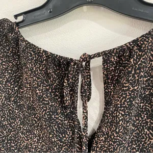 Madewell Crinkle Georgette V-Neck Babydoll Dress in Brushed‎ Texture Size M thumbnail 5