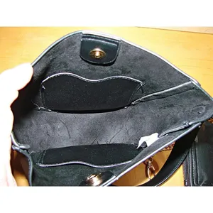 Black Vegan Leather Crossbody Bag With Cellphone Matching Separate Purse 2 In 1 thumbnail 4