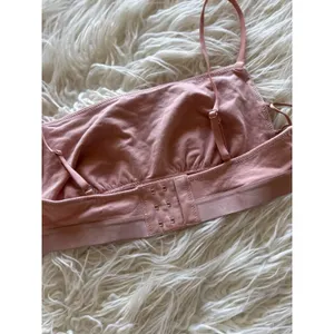 Aerie Real Good Strappy Side Lace Up Bralette Pink Size Medium thumbnail 5