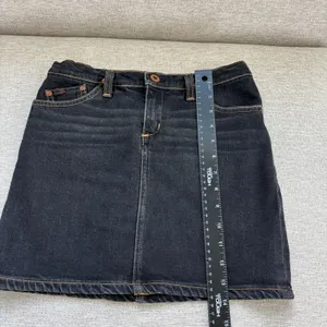Vintage AG Adriano The Daisy Denim Mini Skirt 25 Dark Wash Y2K Indie Bimbocore‎ thumbnail 6