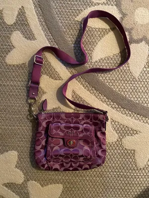 Coach Purple  Crossbody Purse thumbnail 2