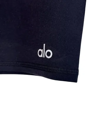 Alo Yoga High Waist Biker Shorts in Black Medium New Womens Leggings thumbnail 6