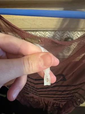 Free people sheer dress and black tight slip underneath thumbnail 7
