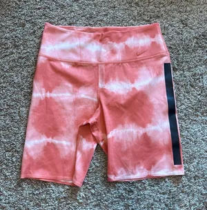 Nike orange tie dye bike shorts thumbnail 1