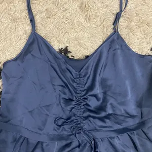 Abercrombie Navy Blue Satin Camisole Top NWT thumbnail 2