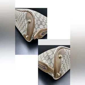 Gucci Brown Plus GG Coated Canvas Boston Bag thumbnail 14
