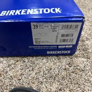 Birkenstock New w Box Buckley Black Suede Leather Narrow Width EU 39 (US L8, M6) thumbnail 5