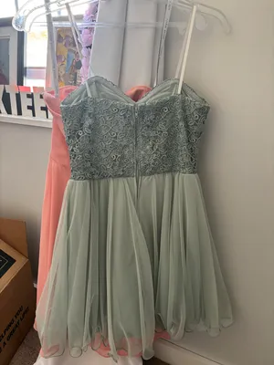 Jodi Kristopher Blue Homecoming Dress thumbnail 2