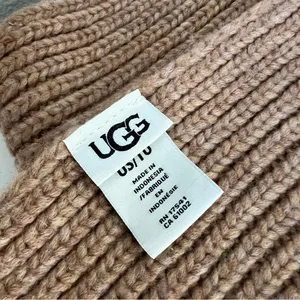UGG Chunky Rib Scarf in Camel Tan NWOT thumbnail 4