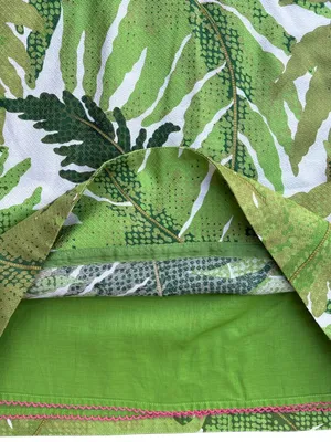EUC Anthropologie Vanessa Virginia Talipot Palm Leaf Pencil Skirt Size 6 thumbnail 5