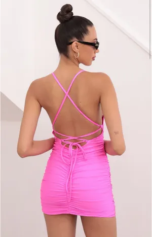 Lucy in the Sky Mini Dress Pink thumbnail 2