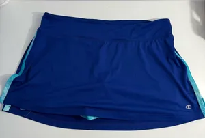 Champion Blue Athletic Skort with Teal Accents thumbnail 1
