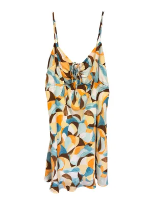 Abercrombie & Fitch Geometric Print Mini Dress – Multicolor, Fully Lined, EUC thumbnail 2