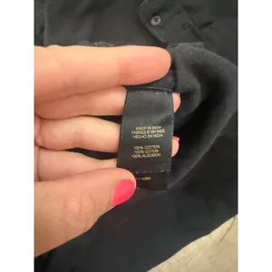 Frye Women's Large Black Button Up Shirt 100% Cotton Western Workwear thumbnail 3