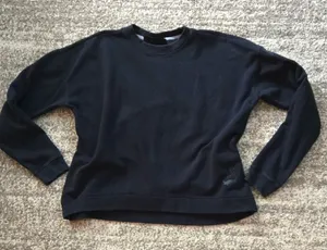 Under Armour Project Rock Crewneck Sweatshirt Black M Soft Gym Training Top thumbnail 1