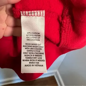 Kim Rogers‎ Women's Size Small Sweatshirt Red Fair Isle Quarter Zip Holiday thumbnail 10