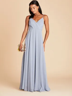 NWT Birdy Grey Kaia Dress Chiffon Dusty Blue Bridesmaid Size XL thumbnail 2